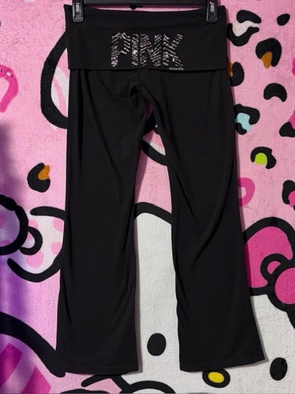 PINK Victoria’s secret fold over flare yoga pants
